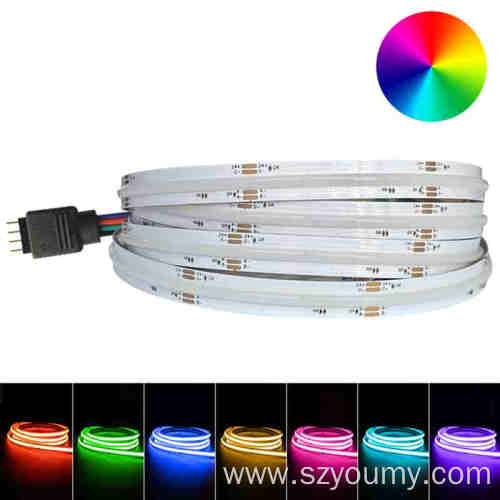 COB LED Tape Rope Light Flexible RGB COLOR
